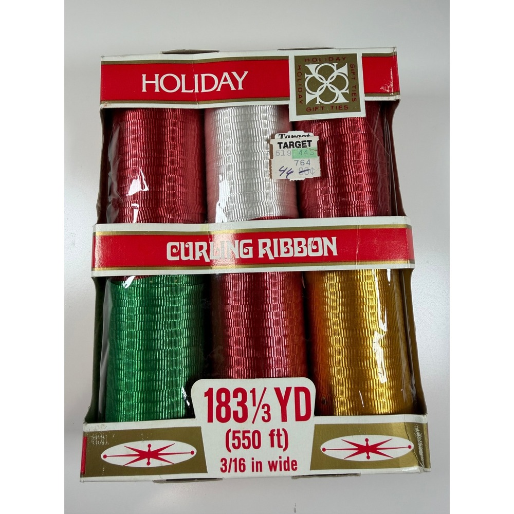 VTG Wrights Curling Ribbon Multicolor Christmas‎ Gift Curling Ribbon Target